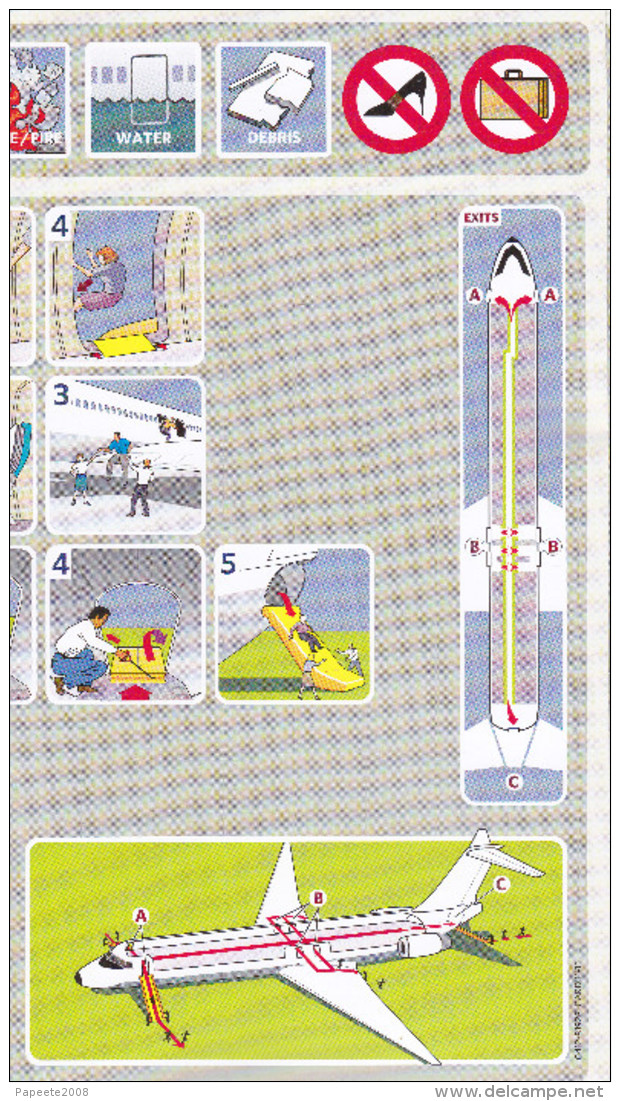 Delta Airline / B 717-200 - 2015 / Consignes De Sécurité / Safety Card (grand Format) - Consignes De Sécurité