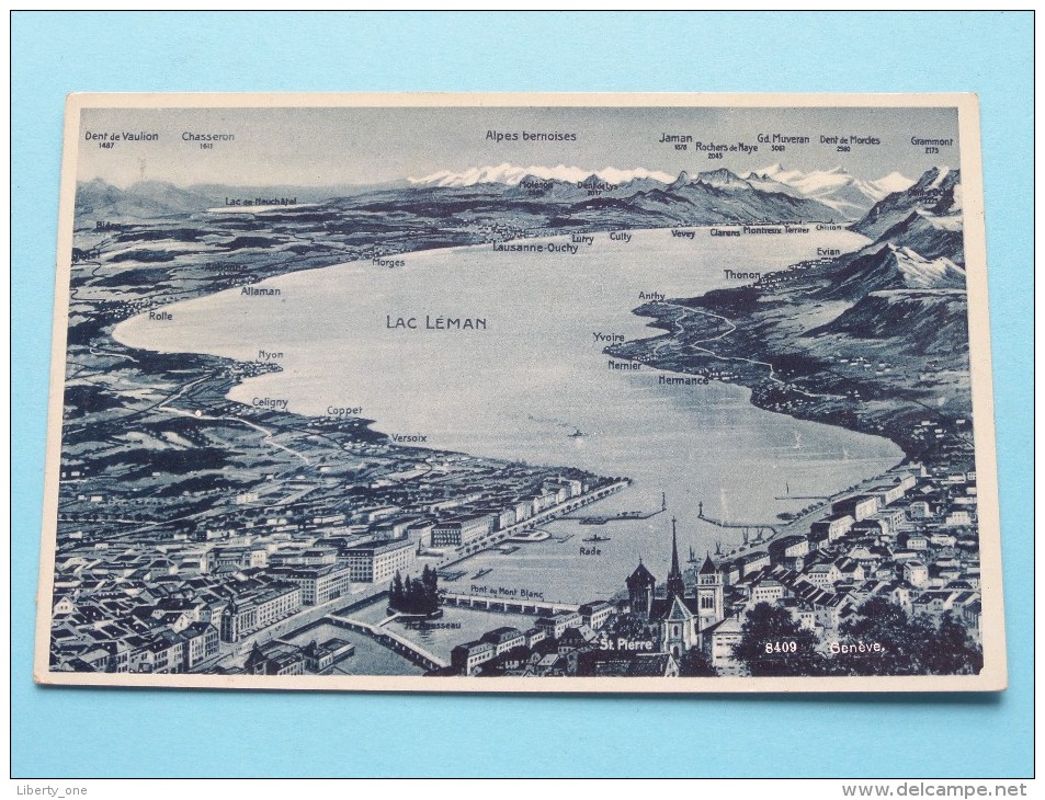 Lac LEMAN ( 8409 ) Anno 1931 ( Zie Foto Voor Details ) !! - Autres & Non Classés