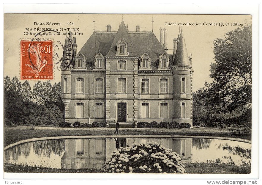 Carte Postale Ancienne Mazières En Gatine - Château De La Ménardière - Mazieres En Gatine