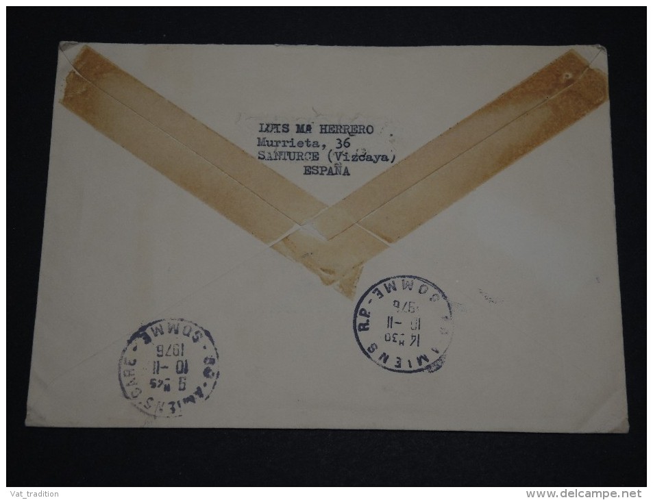 ESPAGNE  - Enveloppe En Recommandée Exprès Pour La France En 1976 - A Voir - L 1373 - Lettres & Documents