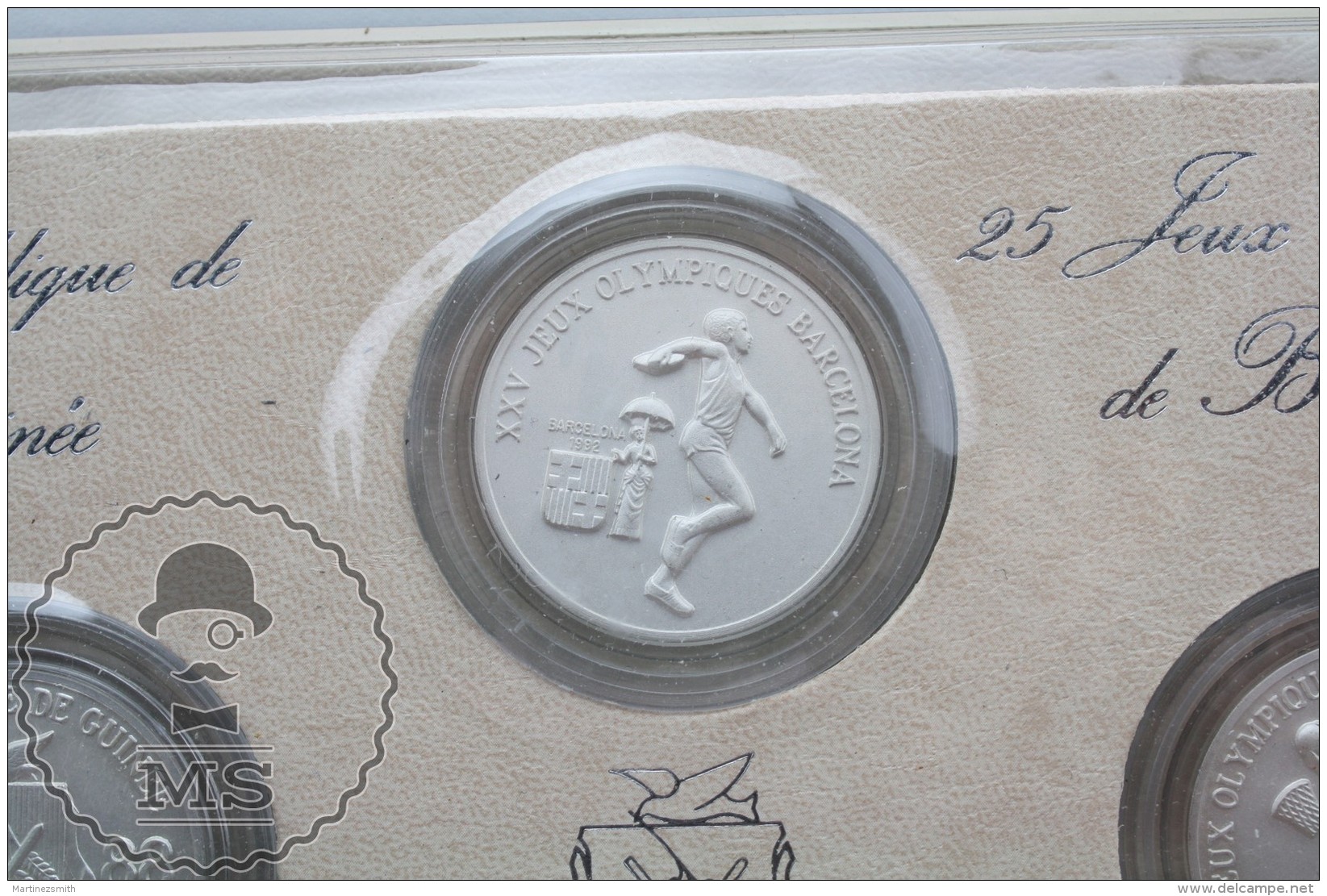 Republic of Guinea/ République de Guinée 25 Olympic Games of Barcelona 1992, 100, 200 & 300 Francs in Silver Coins