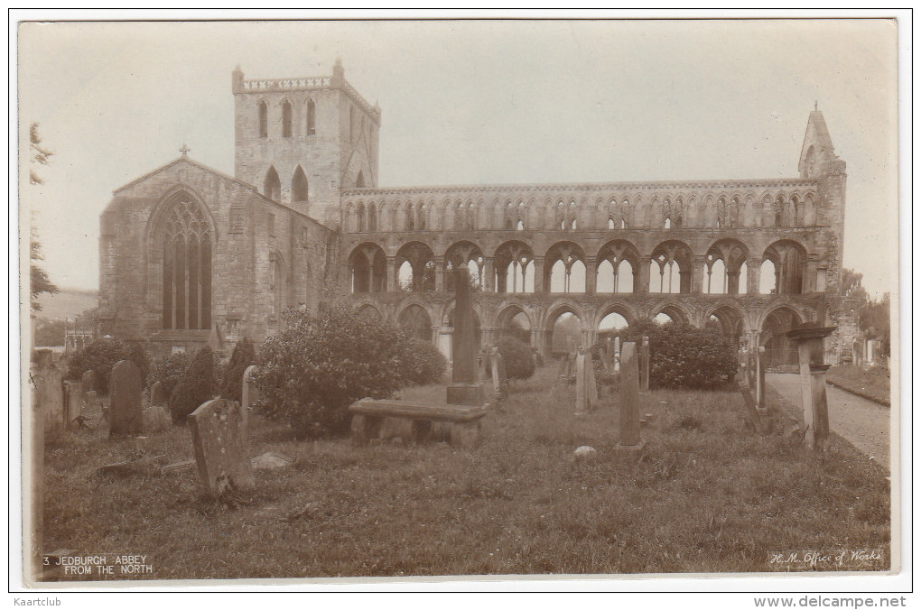 Jedburgh Abbey From The North  -  ( Scotland) - Roxburghshire