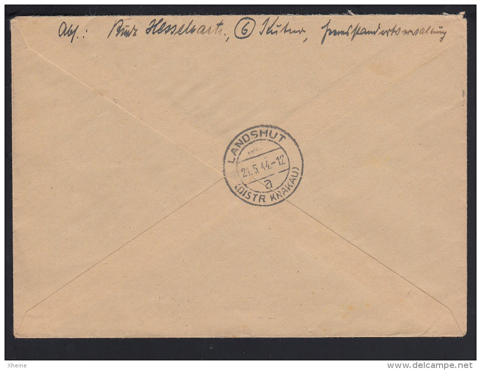 Einschreiben Briefumschlag Mit Mi-Nr. 887 U.Tagesstempel KUTNO Nach Landshut, AK-Stempel - Briefe U. Dokumente