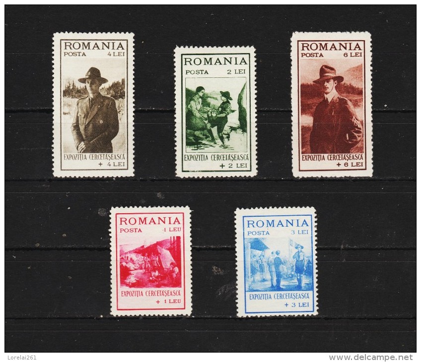 1931 -  Exposition Du Scoutisme,a Bucarest Mi No 413/417 Et Yv No 422/426 MNH - Ungebraucht