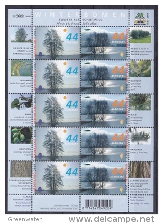 Nederland 2007 Wintertrees 10v In Sheetlet ** Mnh (18633) - Unused Stamps