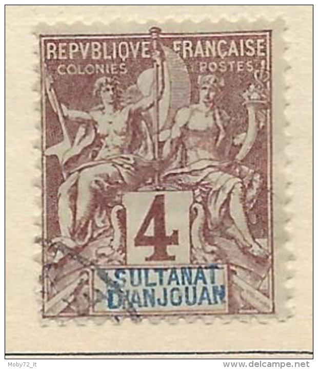 Anjouan - 1892 - Usato/used - Allegorie - Mi N. 3 - Gebruikt