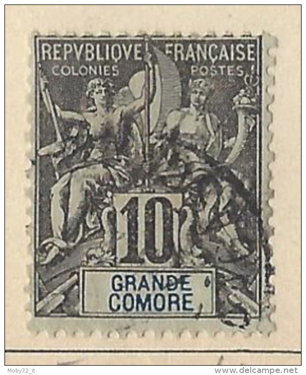 Grande Comore - 1897 - Usato/used - Allegorie - Mi N. 5 - Oblitérés