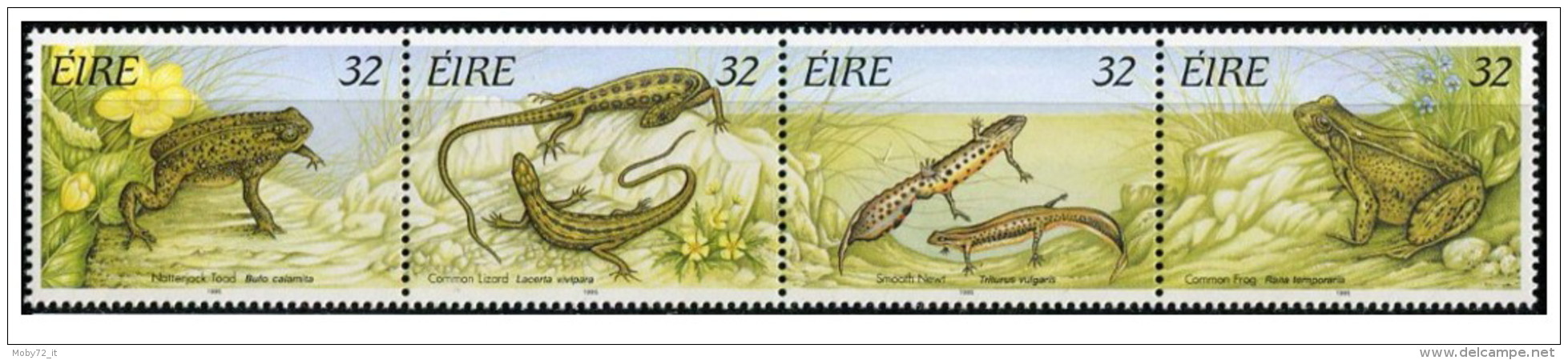 Irlanda - 1995 - Nuovo/new MNH - Rettili - Mi N. 909/12 - Neufs