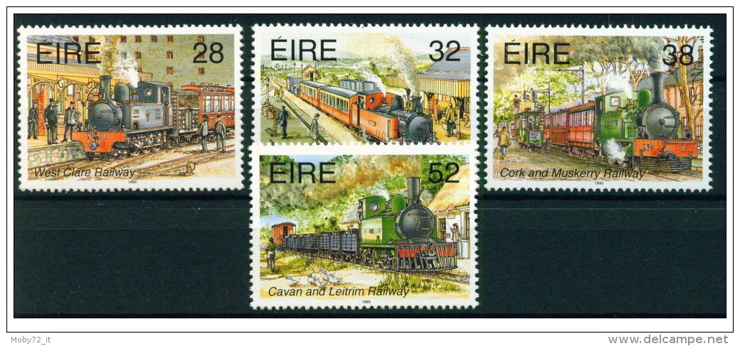 Irlanda - 1995 - Nuovo/new MNH - Treni - Mi N. 886/89 - Neufs