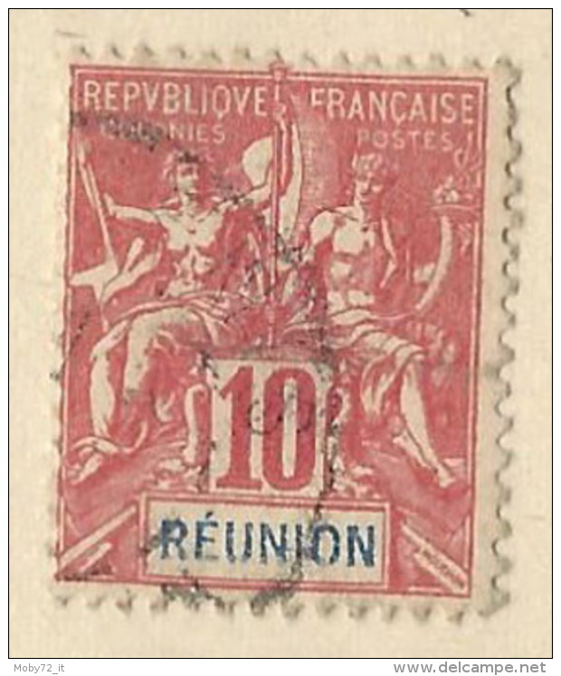 Reunion - 1900 - Usato/used - Allegorie - Mi N. 47 - Gebruikt