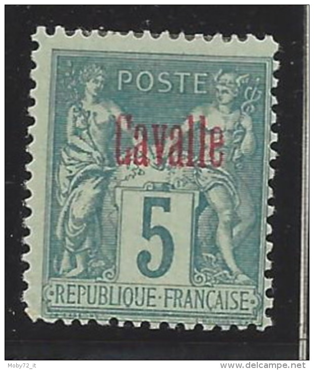 Territori Francesi - Cavalle - 1893 - Nuovo/new MH - Allegorie - Mi N. 1 - Ongebruikt