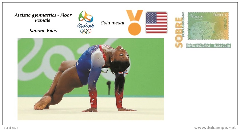 Spain 2016 - Olympic Games Rio 2016 - Gold Medal Gymnastics Female USA Cover - Otros & Sin Clasificación