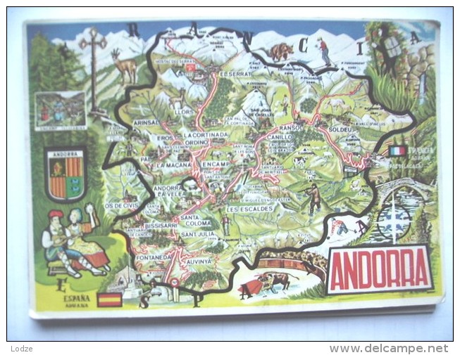 Andorra Country Map - Andorra