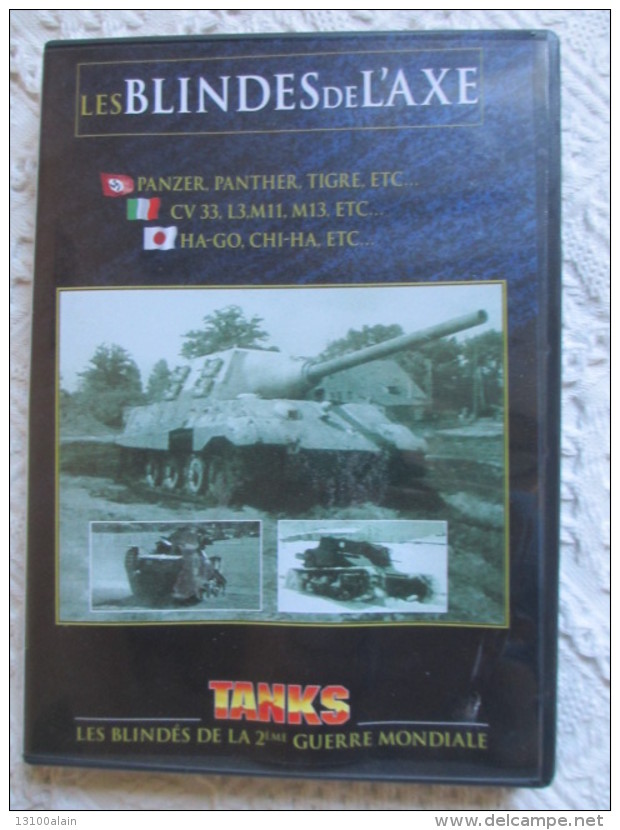 Modèles Réduits Voitures Chars WW2 DVD LES BLINDES DE L'AXE éd. Atlas Tanks Allemands Italiens Japonais Char Panzer - Tanks