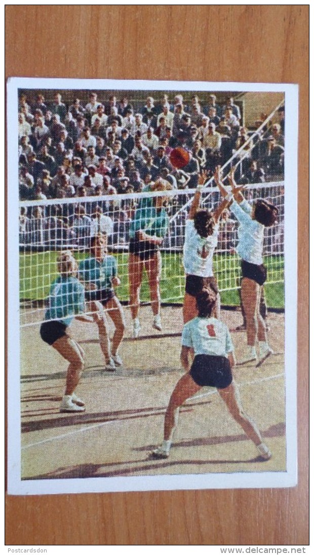 RUSSIA. USSR Spartakiad  Volleyball. OLD USSR PC. 1964 - Very Rare! - Volleyball