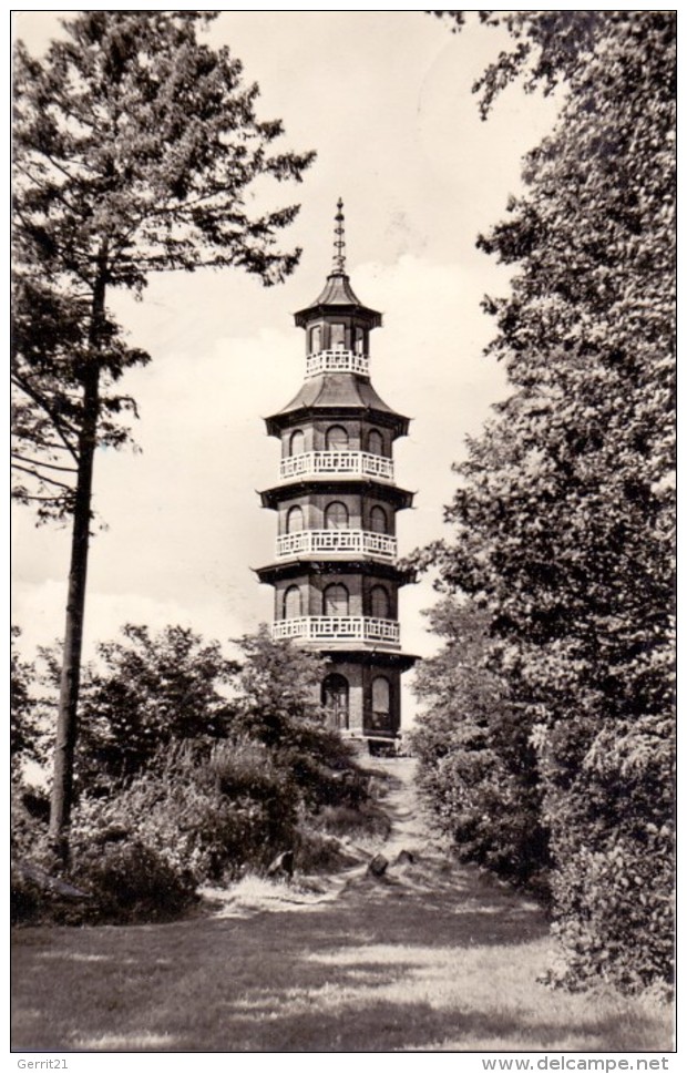 0-4404 WÖRLITZ - ORANIENBAUM, Glockenturm Im Schloßpark, 1962 - Wörlitz