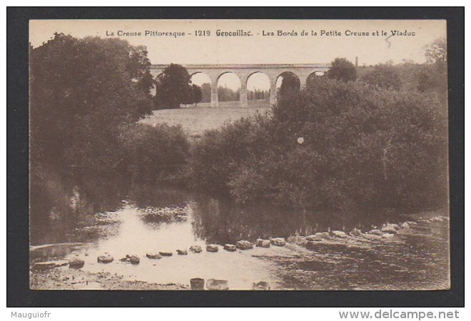 DF / 23 CREUSE / GENOUILLAC / LES BORDS DE LA PETITE CREUSE ET LE VIADUC - Sonstige & Ohne Zuordnung