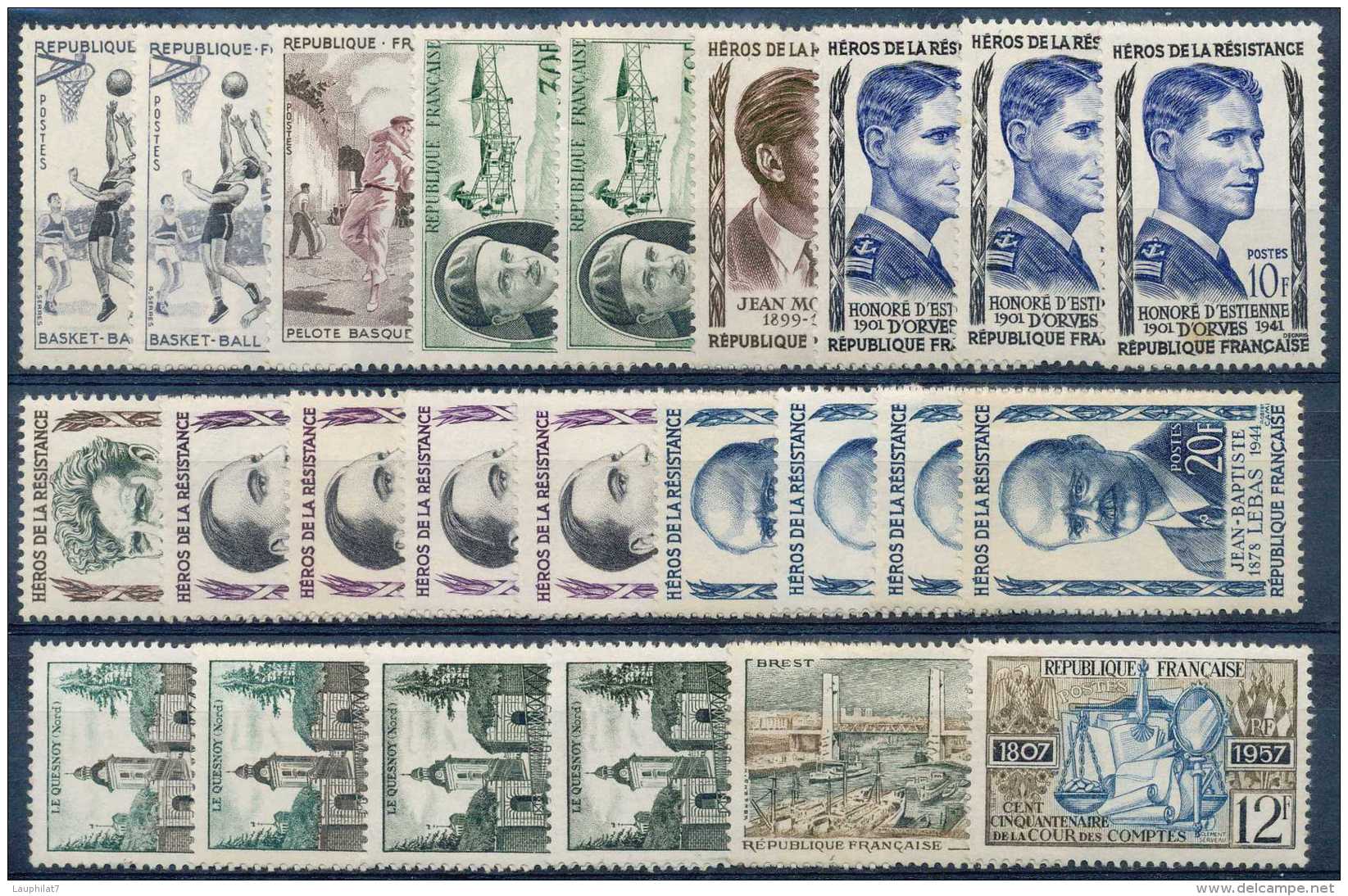 France 1950Â… , B/TB, Petit Lot De Timbres **/mnh Et */mh - Unused Stamps