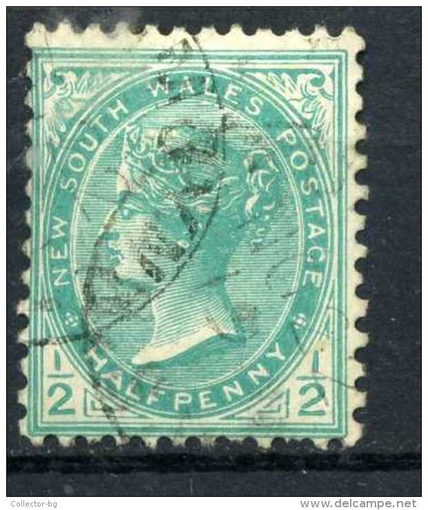 RARE 1891 NSW New South Wales QV Australia 1/2 HALF PENNY  RARE STAMP LOW PRICE - Used Stamps