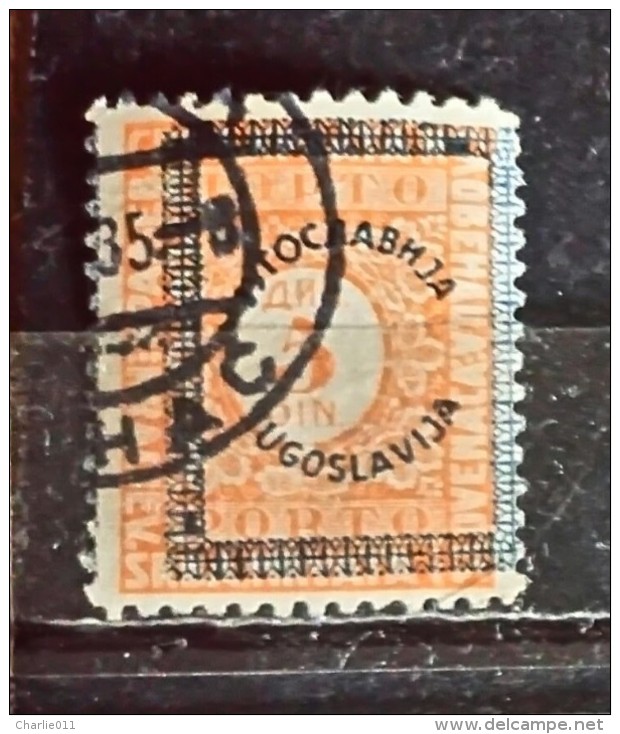PORTO-NUMBERS-5 D-OVERPRINT-VARIETY-YUGOSLAVIA-1933 - Impuestos