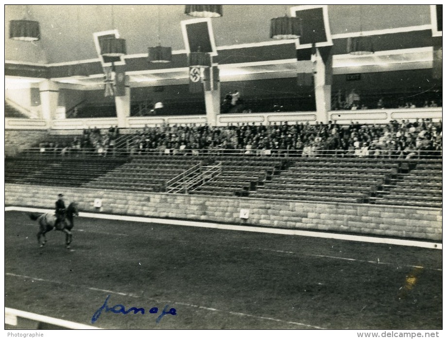 Londres London Olympia Horse Show Equitation Dressage Lieutenant Lavergne Needle Ancienne Photo 1938 - Sports