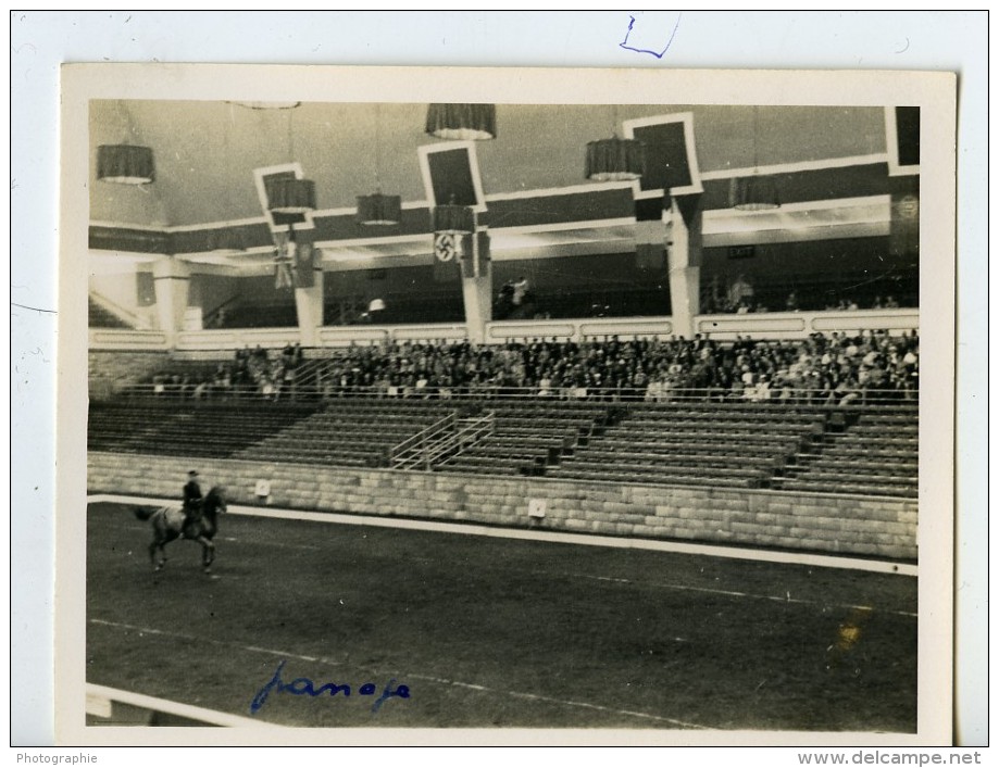 Londres London Olympia Horse Show Equitation Dressage Lieutenant Lavergne Needle Ancienne Photo 1938 - Sports