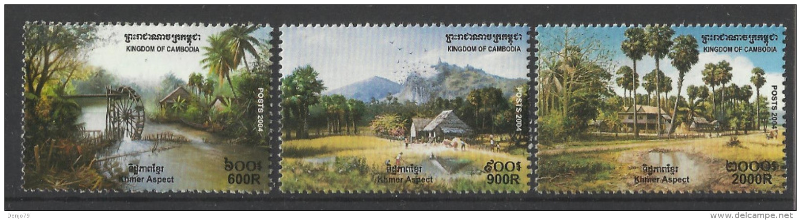 CAMBODIA 2004 KHMER ASPECT,LANDSCAPES SET MNH - Cambodja