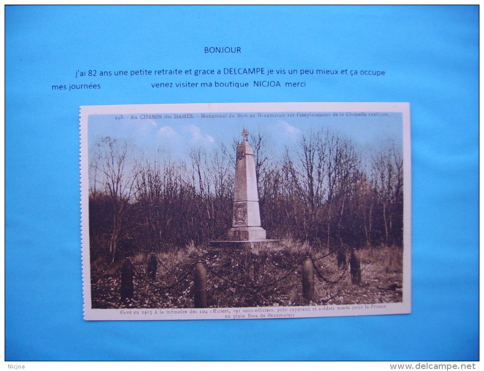 ((( Cp  Vue Generale Cpa  Bois De Beaumarais  Chemin Des Dames  02 - Autres & Non Classés