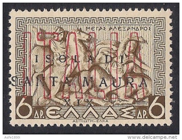 1941 Santa Maura Italian Occupation Local Stamp MNH ** - Ionische Eilanden