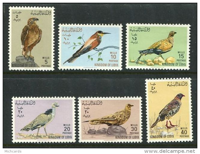 173 LIBYE 1965 - Yvert 255/60 - Oiseau - Neuf ** (MNH) Sans Charniere - Libye