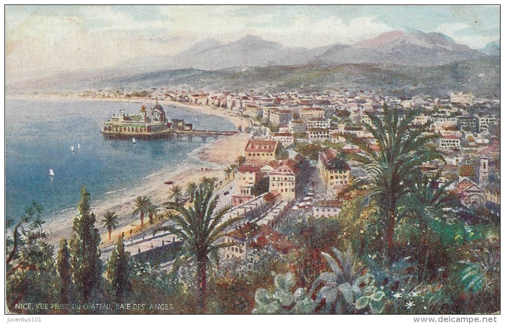 CPA Nice-Vue Prise Du Château-Baie Des Anges    L2185 - Autres & Non Classés