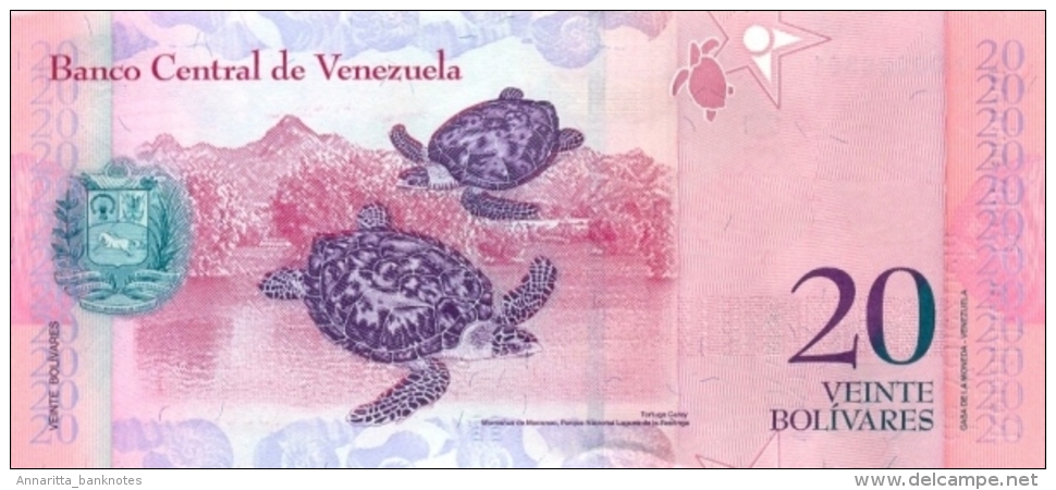 VENEZUELA 20 BOLIVARES 2009 P-91c UNC 3.9.2009 [ VE091c ] - Venezuela