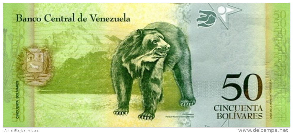 VENEZUELA 50 BOLIVARES 2009 P-92b UNC 3.9.2009 [ VE092b ] - Venezuela