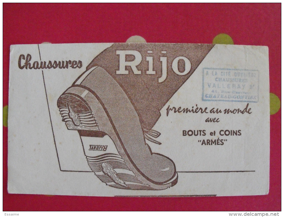 Buvard Chaussures Rijo, Rijonyl. Vers 1950. - Zapatos