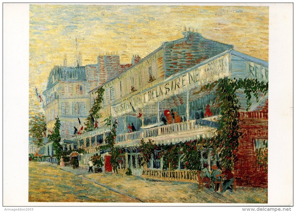 V50 / NEUVE CP VINCENT VAN GOGH LE RESTAURANT DE LA SIRENE A ASNIERE VOIR DOS - Van Gogh, Vincent