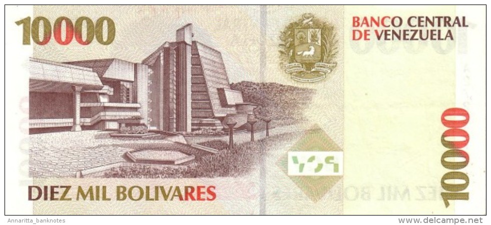 * VENEZUELA 10000 BOLIVARES 1998 P-81 UNC [ VE081 ] - Venezuela