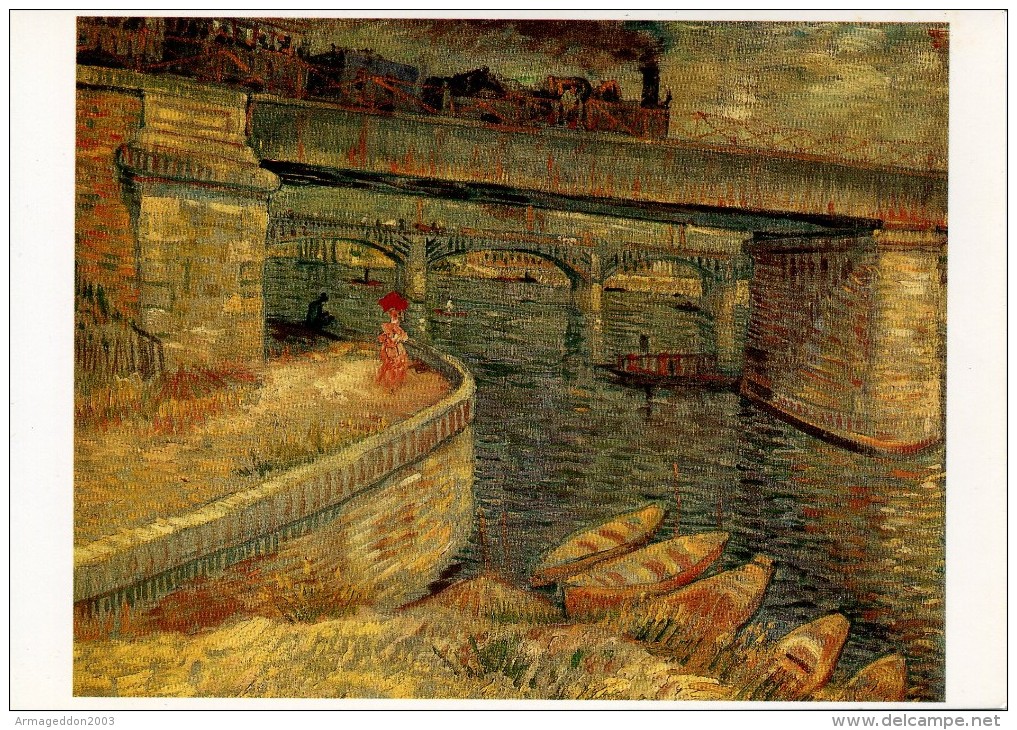 V50 / NEUVE CP VINCENT VAN GOGH LE PONT D' ASNIERE VOIR DOS - Van Gogh, Vincent