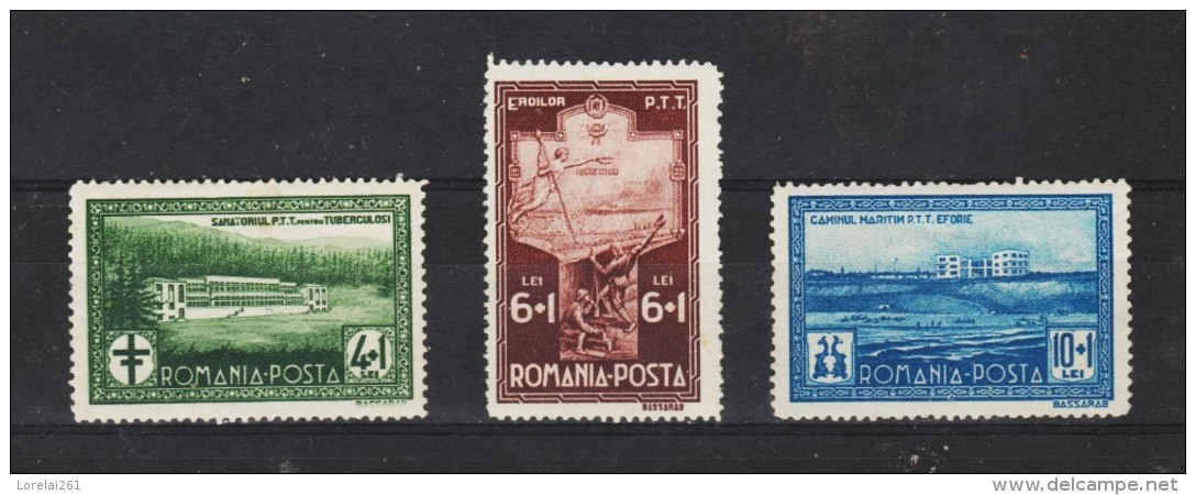 1932 - Sanatorium Des Employes P.T.T.  Mi No 446/448 Et Yv 449/451  MH - Unused Stamps