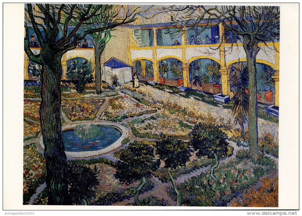 V50 / NEUVE CP VINCENT VAN GOGH LE JARDIN DE LA MAISON DE SANTE A ARLES VOIR DOS - Van Gogh, Vincent