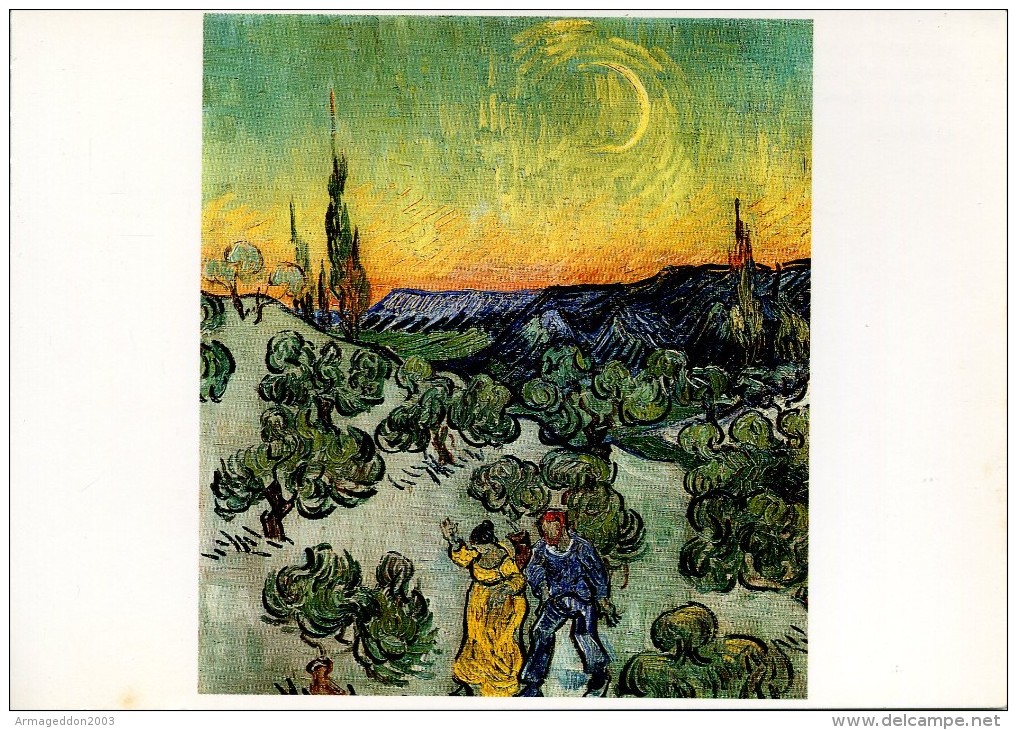 V50 / NEUVE CP VINCENT VAN GOGH LA PROMENADE DU SOIR VOIR DOS - Van Gogh, Vincent