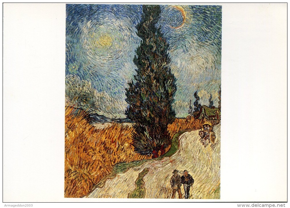 V50 / NEUVE CP VINCENT VAN GOGH LA ROUTE DE CYPRES VOIR DOS - Van Gogh, Vincent