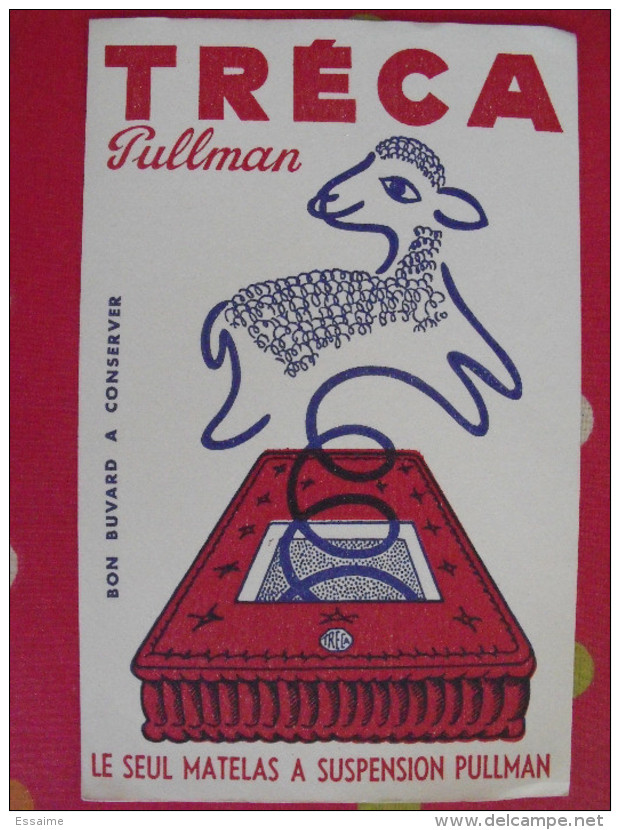 Buvard Matelas Treca Pullman. Mouton. Vers 1950. - M