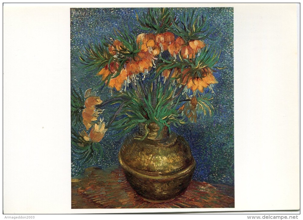 V50 / NEUVE CP VINCENT VAN GOGH FRITILLAIRES COURONNE IMPERIALE DANS VASE VOIR DOS - Van Gogh, Vincent