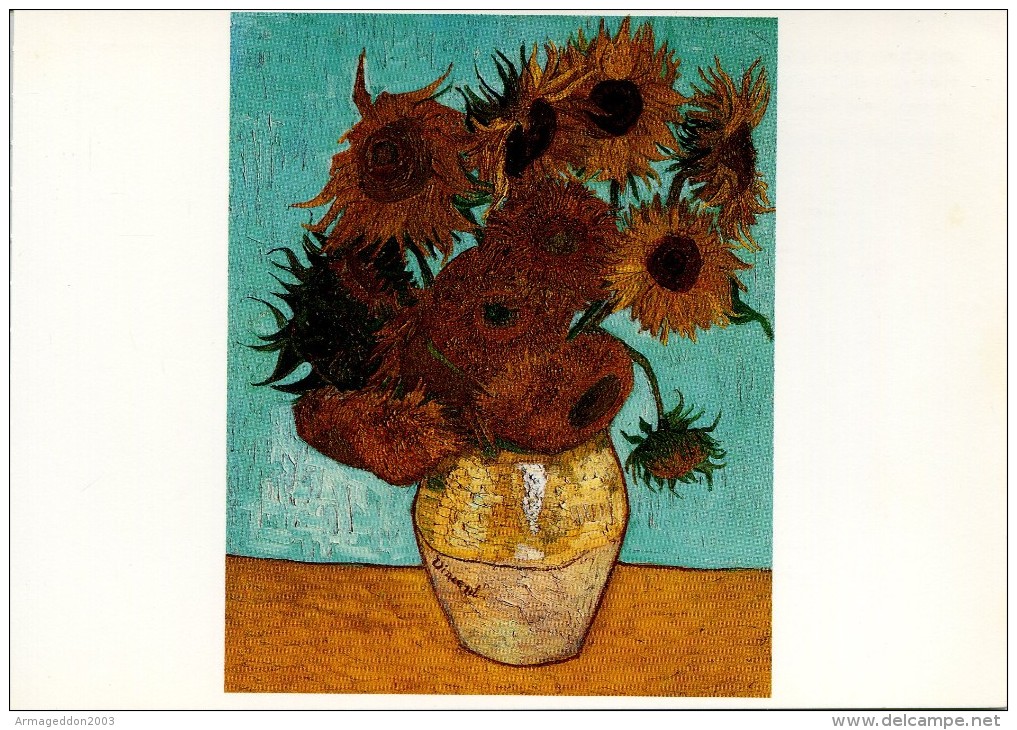 V50 / NEUVE CP VINCENT VAN GOGH LES TOURNESOLS VOIR DOS - Van Gogh, Vincent