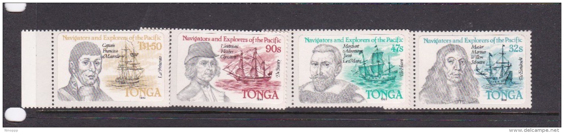 Tonga SG 896-899 1985 Navigators And Explores  MNH - Tonga (1970-...)