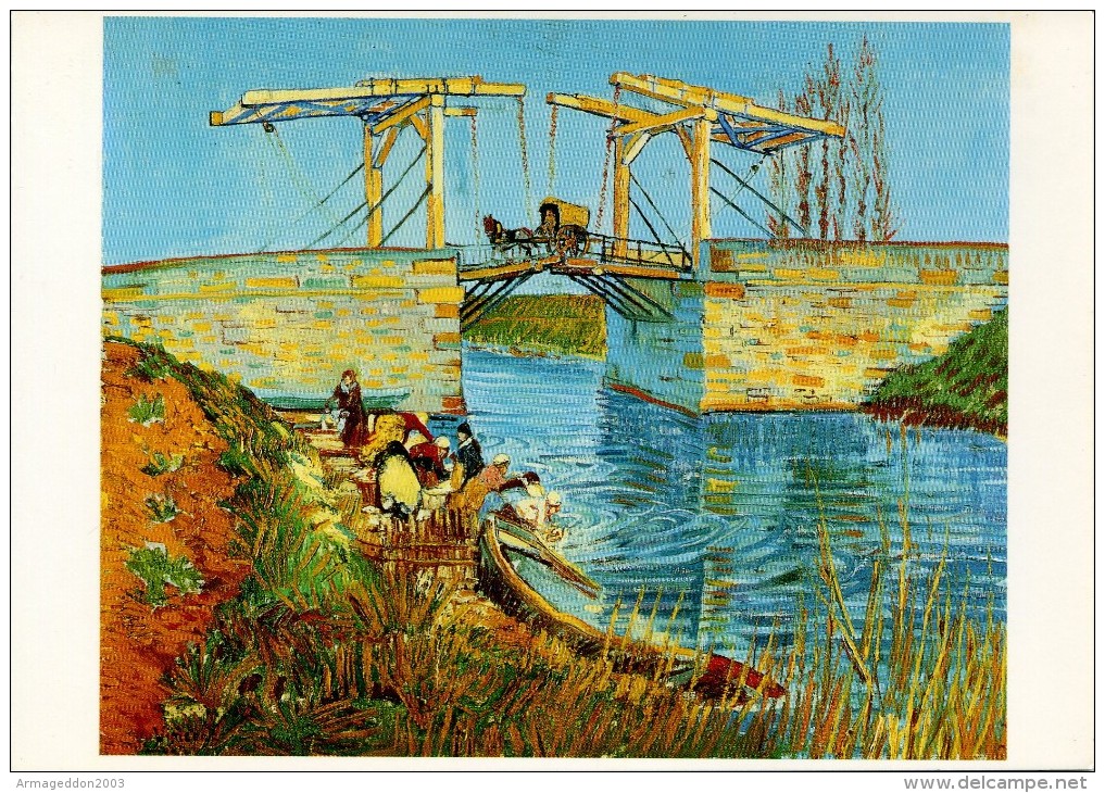 V50 / NEUVE CP VINCENT VAN GOGH LE PONT DE LANGLOIS VOIR DOS - Van Gogh, Vincent