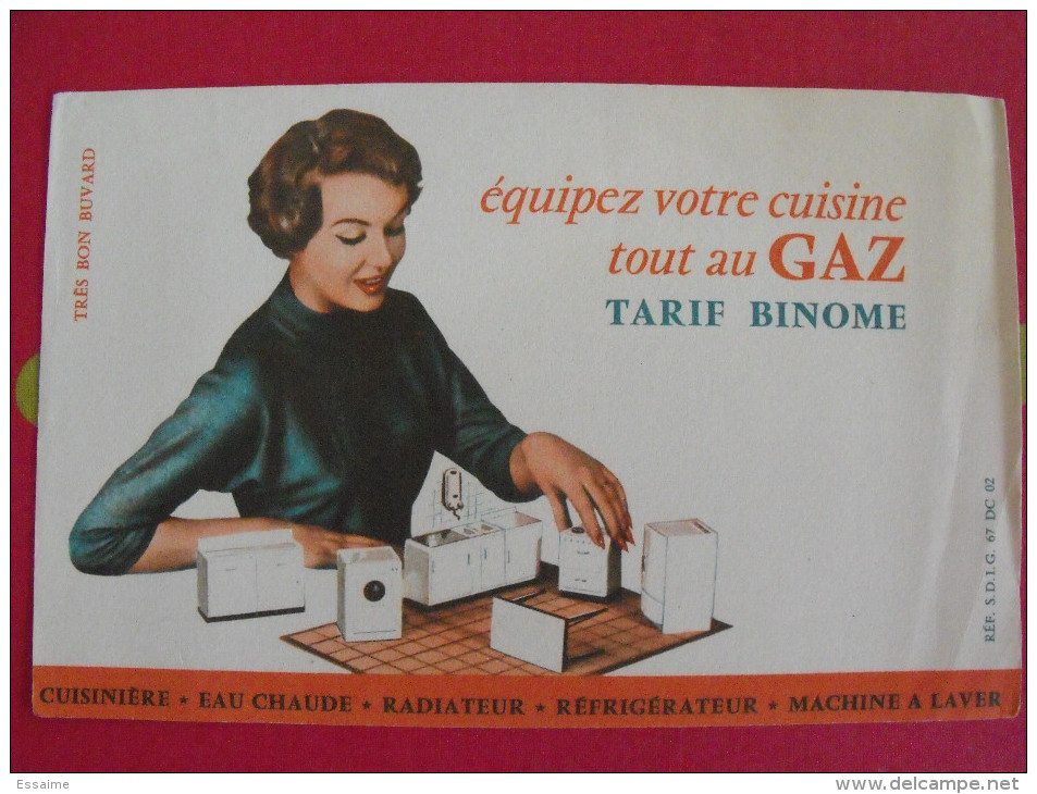 Buvard équipez Votre Cusine Au Gaz Tarif Binome. Vers 1950. - G