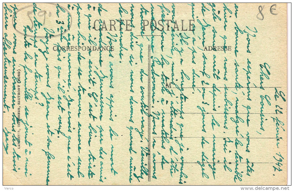 Carte Postale Ancienne De CAUDRY - Caudry