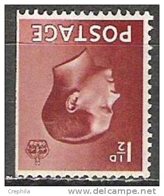 Grande Bretagne - 1936 - Y&T 207a - S&G 459 - Neuf * - Filigrane Inv. - Unused Stamps