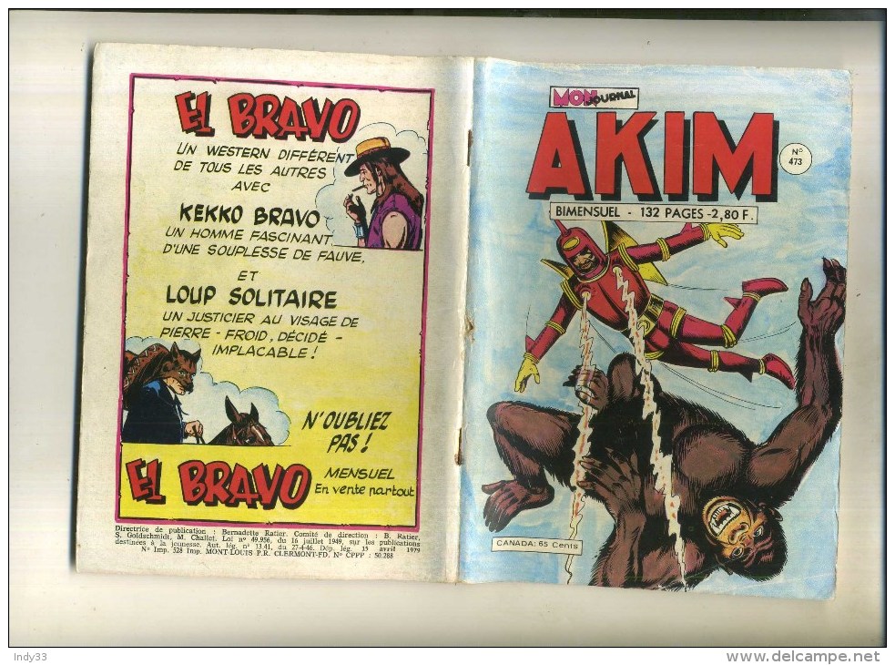 - BD AKIM . N°473 . 1979 . - Akim